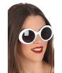 Gafas Años 70 Mega Fashion color Blanca