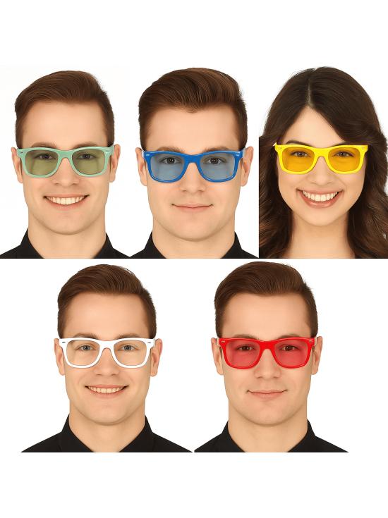 Gafas con cristales de color (5 colores distintos)