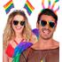 Gafas de Corazón Arco Iris para Disfraz