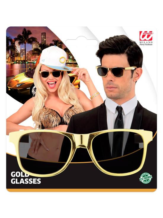 Gafas de Disfraz Plateadas y Doradas Fiesta