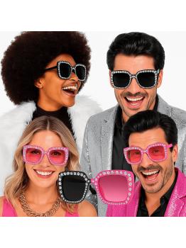 Gafas de Fiesta con Brillantes y Cristales Tintados