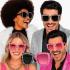Gafas de Fiesta con Brillantes y Cristales Tintados