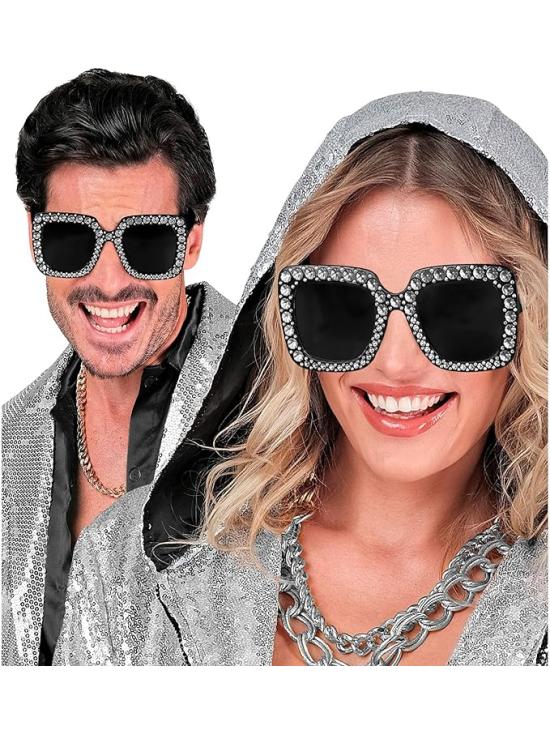 Gafas de Fiesta con Brillantes y Cristales Tintados