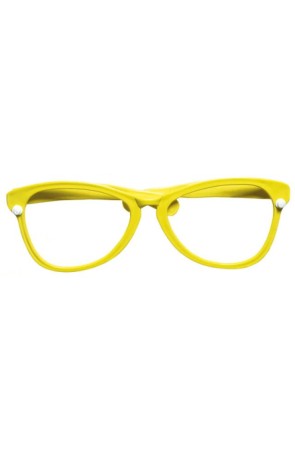 Gafas de payaso Maxi gigantes amarillas