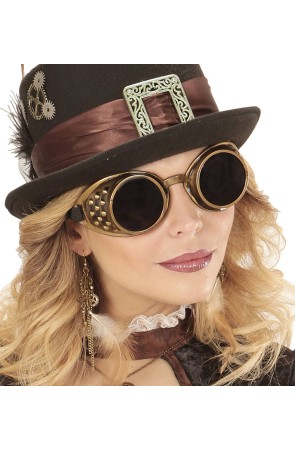 Gafas de Piloto Vintage Steampunk Lujo.