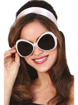 Gafas Grandes Blancas de los años 70