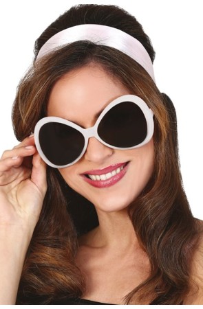 Gafas Grandes Blancas de los años 70