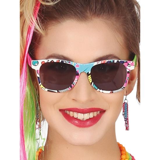 Gafas Multicolor años 80 > Gafas para Disfraces > Complementos para  Disfraces > Accesorios para la cabeza Disfraces