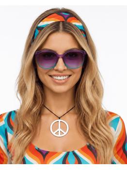 Gafas Retro Años 70 Lila para Disfraz