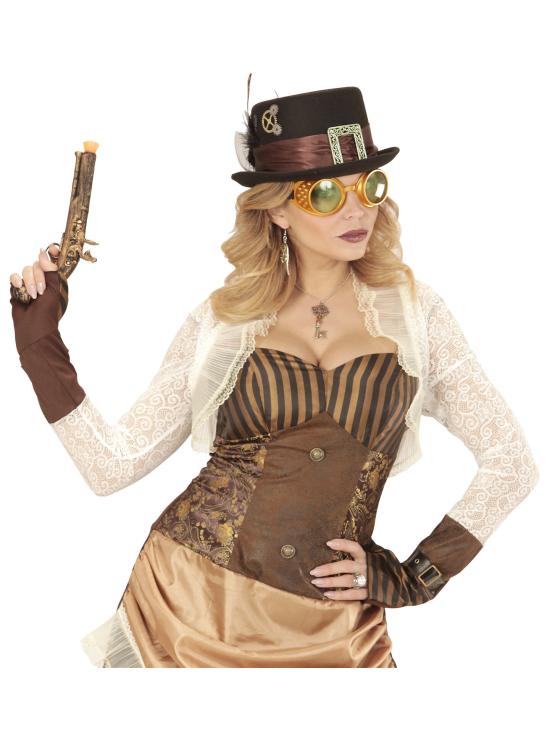 Gafas Steampunk doradas