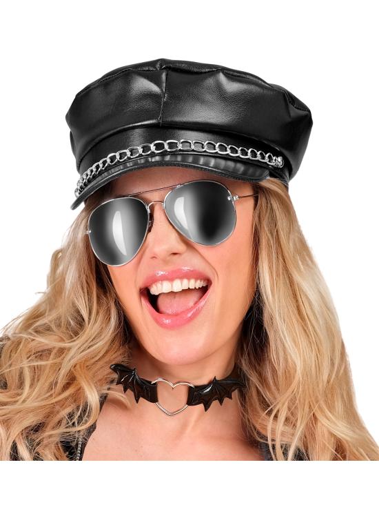 Gargantilla Corazón con Alas de Murciélago – Collar Negro para Halloween y Looks Punk