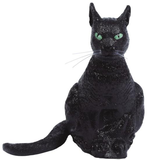 Gata Negro Sentado Latex 35 cms