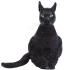 Gata Negro Sentado Latex 35 cms