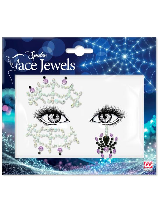 Gemas Faciales de Araña para Maquillaje de Halloween