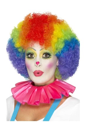 Gorguera Payaso Rosa para adulto