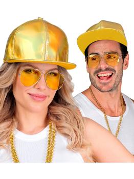 Gorra Holográfica Oro - Accesorio de Disfraz Moderno y Original
