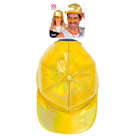 Gorra Holográfica Oro - Accesorio de Disfraz Moderno y Original