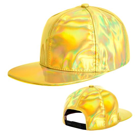 Gorra Holográfica Oro - Accesorio de Disfraz Moderno y Original