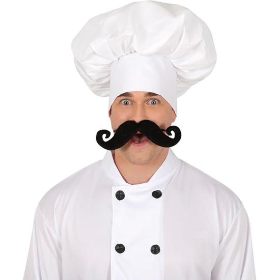Gorro de Chef Blanco Adulto | Accesorio Disfraz Cocinero