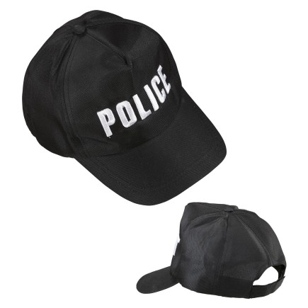 Gorra Policia Ajustable para adultos