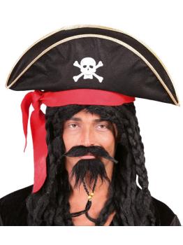 Gorro de Capitán Pirata Calavera
