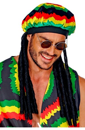 Gorro de Jamaicano con rastas