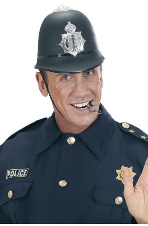 Gorro de Policía Ingles Bobby plástico duro
