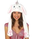 Gorro de Unicornio Blanco con Orejas Móviles