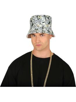 Gorro Dollar Verde y Blanco - Sombrero de Fiesta para Adultos