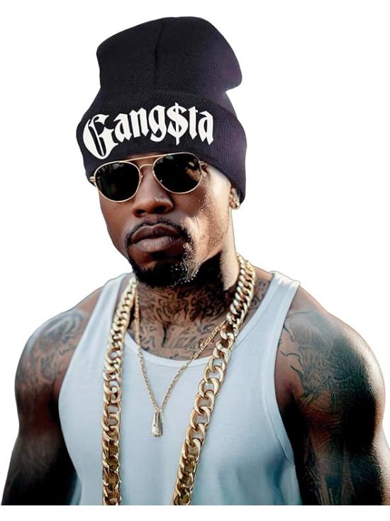 Gorro “Gangsta” Adulto Unisex – Accesorio de Disfraz Rap / Hip Hop