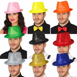 Gorro gánster de lentejuelas para adultos