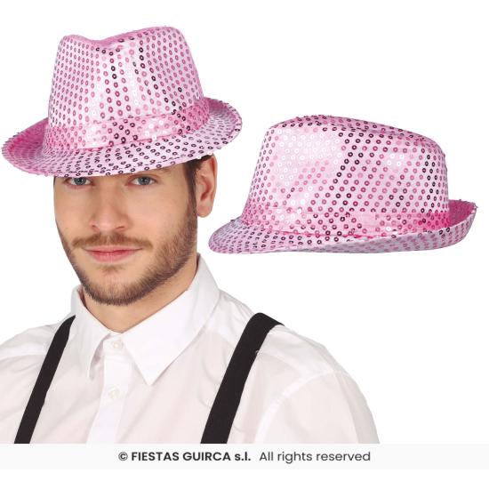 Gorro gánster de lentejuelas para adultos