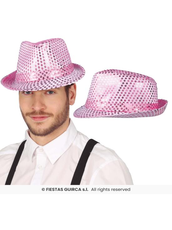 Gorro gánster de lentejuelas para adultos