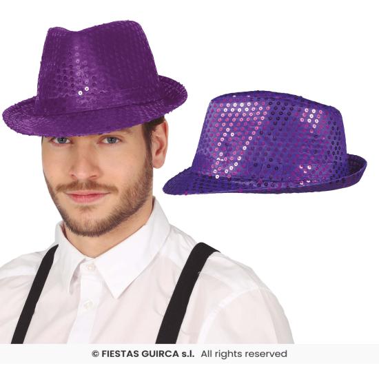 Gorro gánster de lentejuelas para adultos