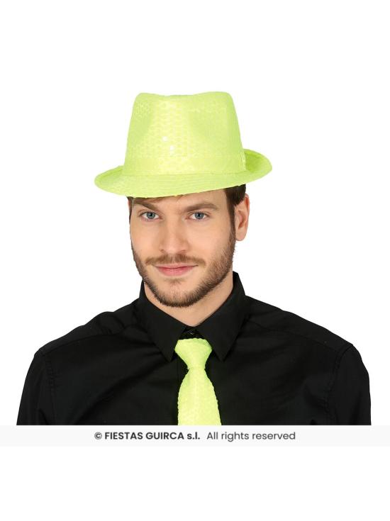 Gorro gánster de lentejuelas para adultos