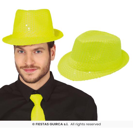 Gorro gánster de lentejuelas para adultos