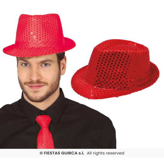 Gorro gánster de lentejuelas para adultos