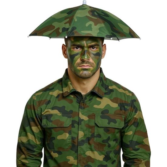 Gorro Paraguas Militar Verde (70 cm) Gorro Paraguas Militar Verde (70 cm)