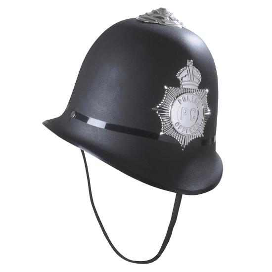 Gorro de Policía Ingles Bobby plástico duro
