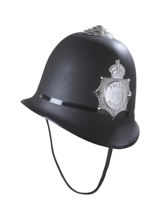 Gorro de Policía Ingles Bobby plástico duro