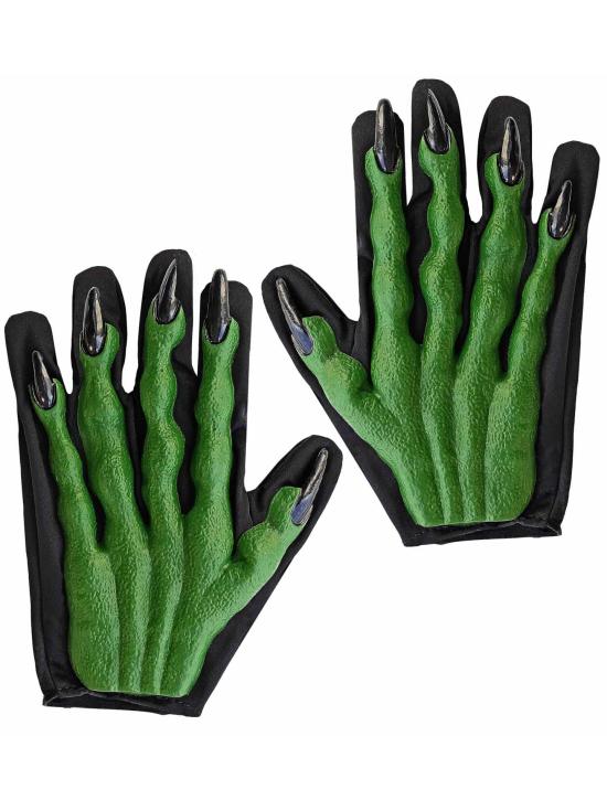 Guantes 3D Verdes para disfraces de terror