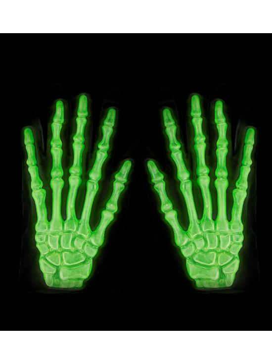 Guantes 3D de Esqueleto Fluorescentes