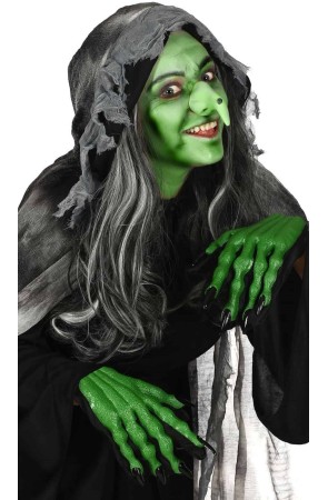Guantes 3D Verdes para disfraces de terror