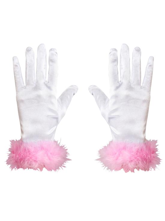 Guantes Blancos Glamour para niñas