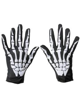 Guantes Esqueleto con Huesos Relieve
