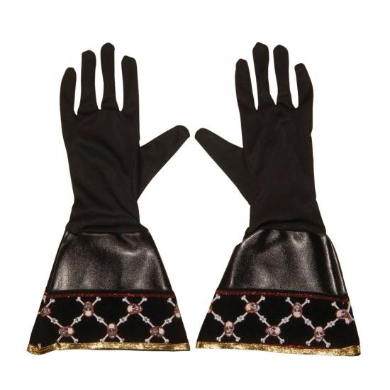 Guantes negros de Pirata sÍmil piel Guantes negros de Pirata sÍmil piel