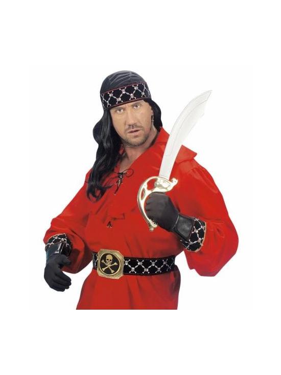 Guantes negros de Pirata sÍmil piel