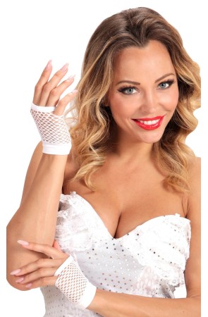Guantes sin dedo Red Blancos