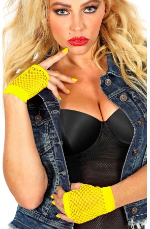 Guantes sin dedo Red Fluorescentes Amarillos