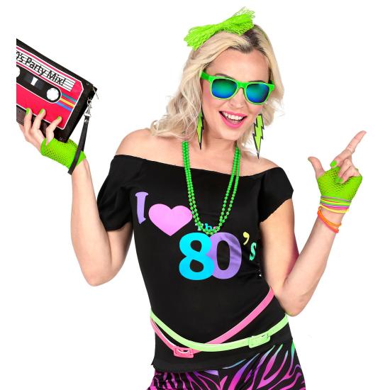 Guantes sin dedo Red Fluorescentes Verde